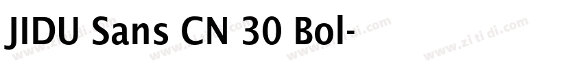 JIDU Sans CN 30 Bol字体转换